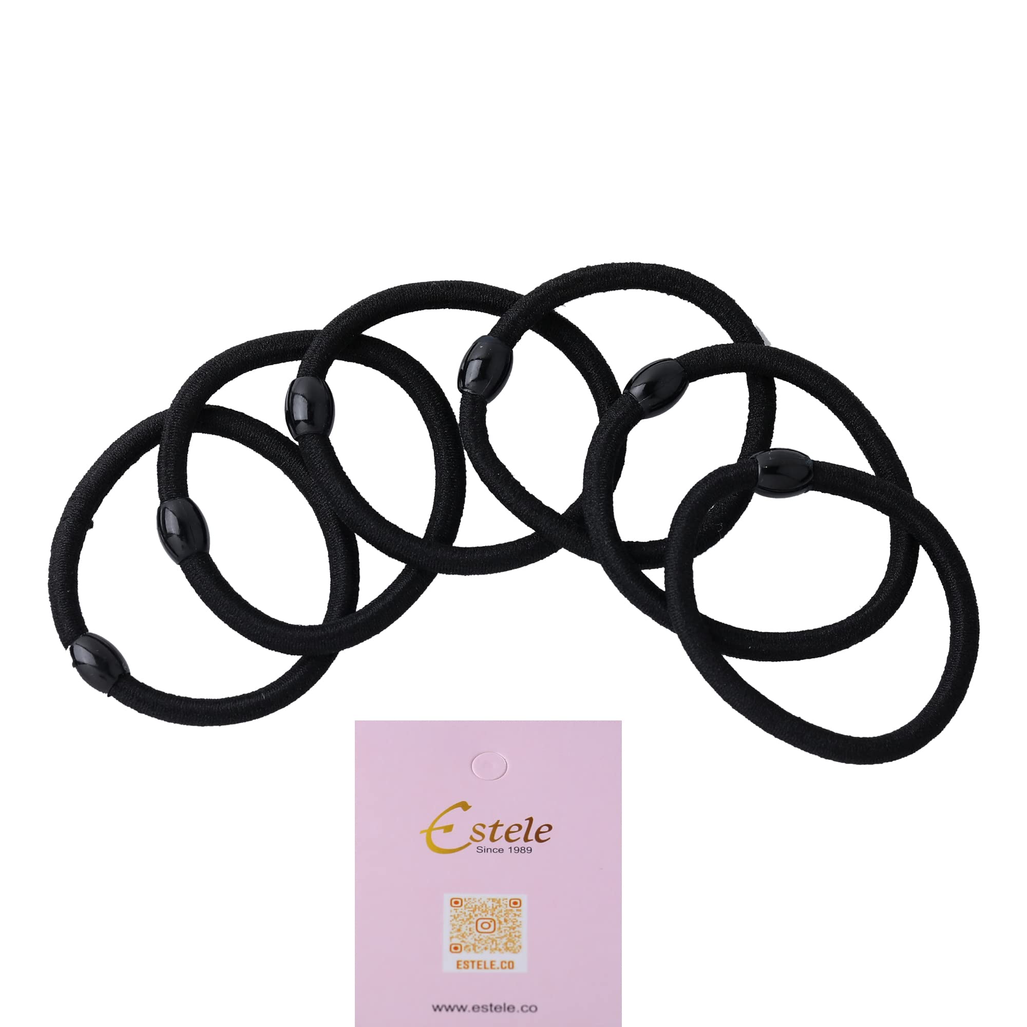 Pack of 6 Elastic Cotton Stretchable Hair Rubber Bands